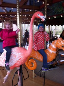 Loving the carousel at the National Zoo this past spring